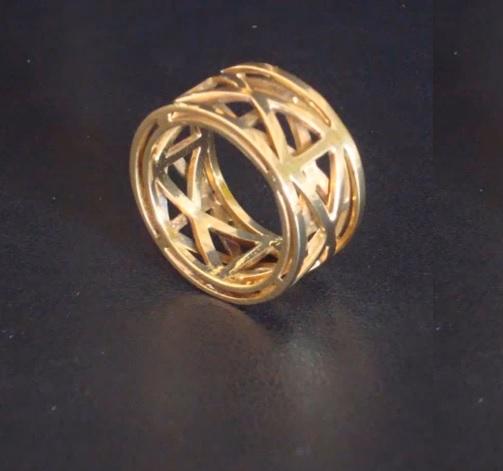 Anel Treliça - Ouro18kt
