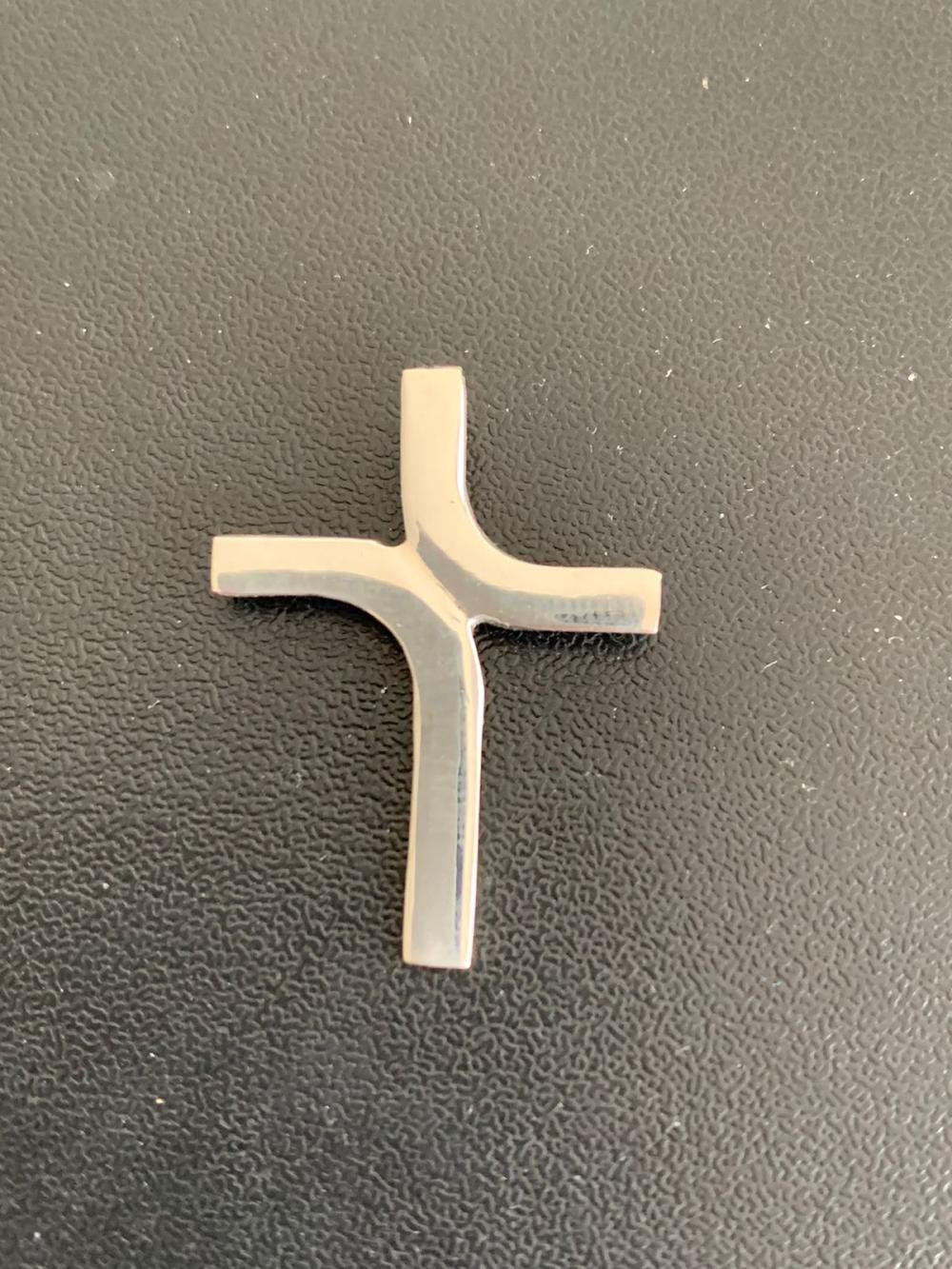 Crucifixo: Fusão, versão em prata - tam. feminino